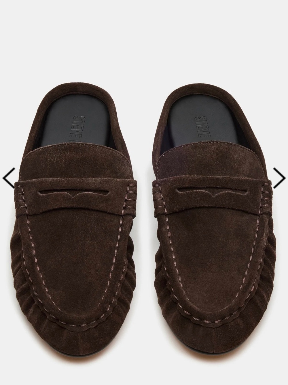 Steve Madden RAFE loafers chocolate brown suede women 7.5 NWT